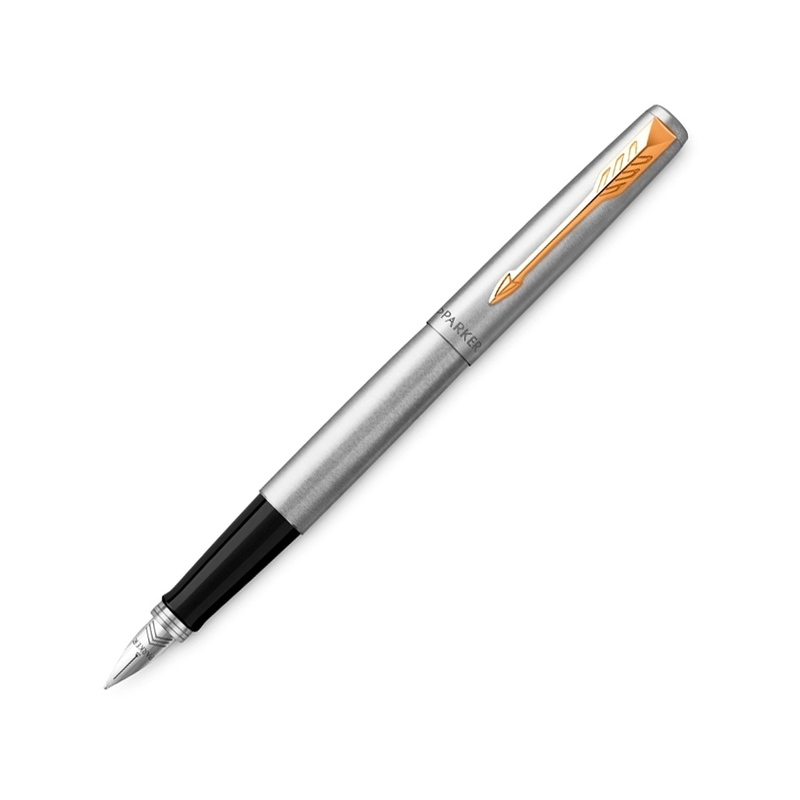 Перьевая ручка Parker Jotter Stainless Steel GT, Mblue с логотипом