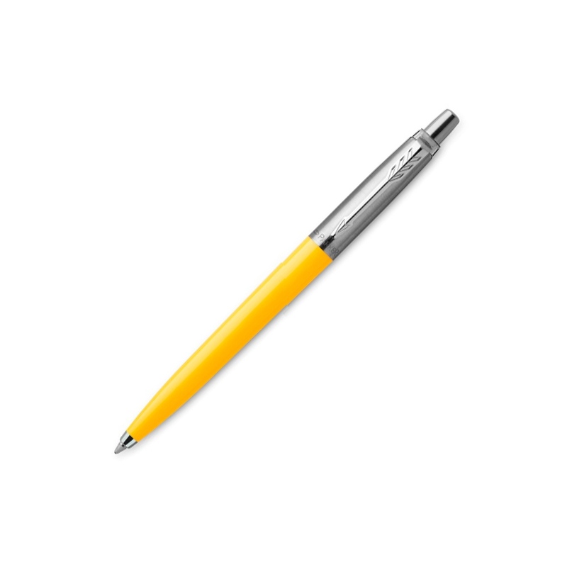 Шариковая ручка Parker Jotter ORIGINALS YELLOW CT, стержень: M blue ЭКО-УПАКОВКА с логотипом