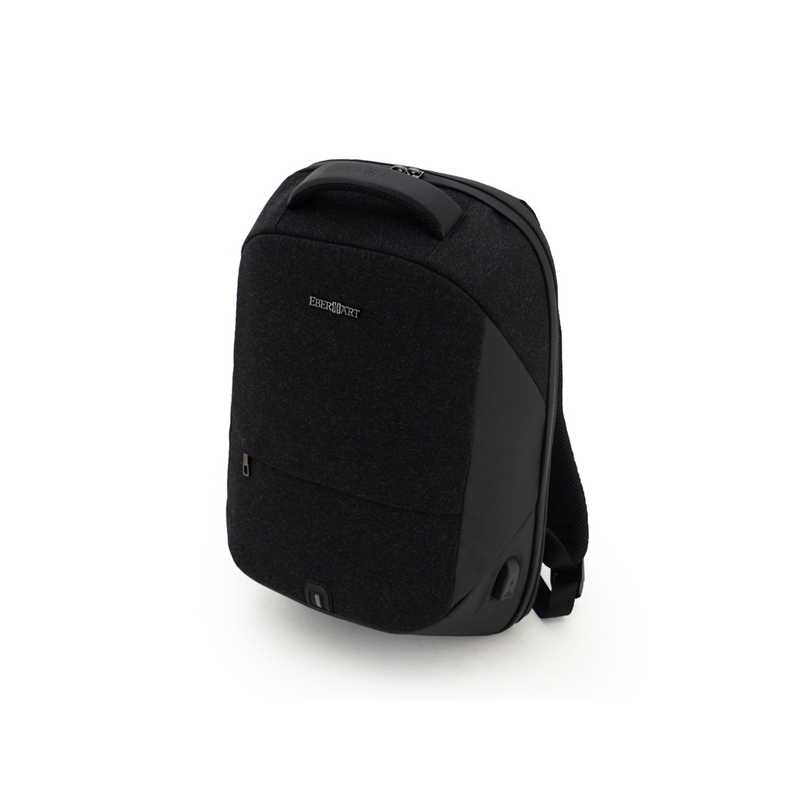 Рюкзак Eberhart Legacy черный USB полиэстер E11-009-007 с логотипом