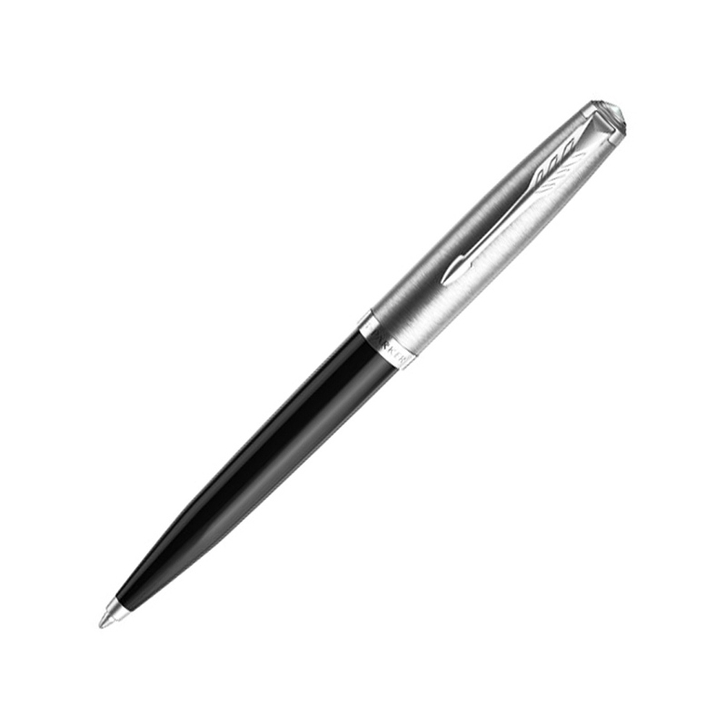 Шариковая ручка Parker 51 CORE BLACK CT, стержень: M, цвет чернил: black, в подарочной упаковке. с логотипом