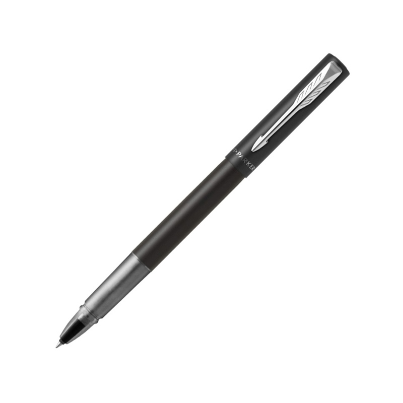 Ручка-роллер Parker Vector XL Black CT, стержень: F, цвет чернил:black, в подарочной упаковке с логотипом