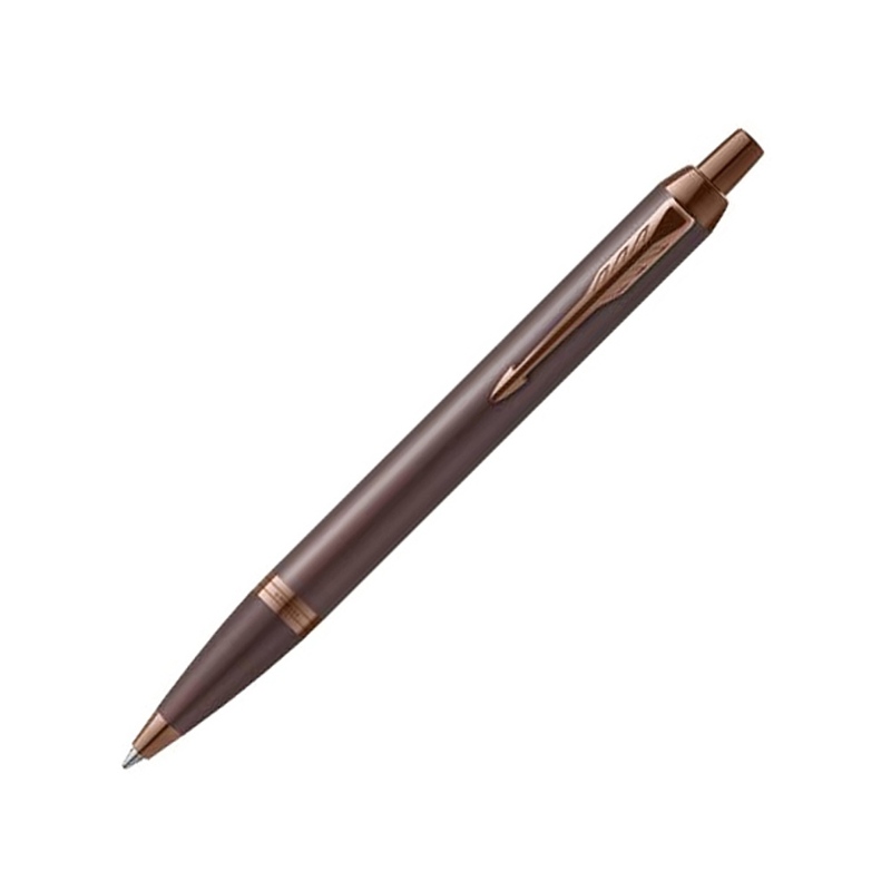 Шариковая ручка Parker IM Monochrome Brown, стержень:M, цвет чернил: blue, в подарочной упаковке. с логотипом