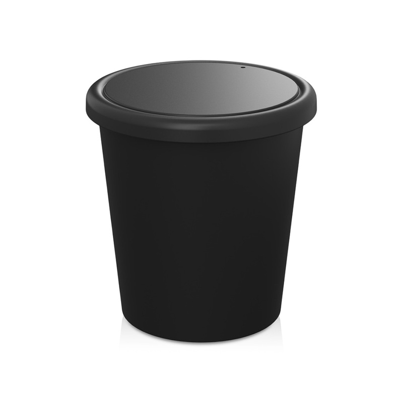 Americano® Piccolo кружка объемом 100 мл с крышкой - сплошной черный с логотипом