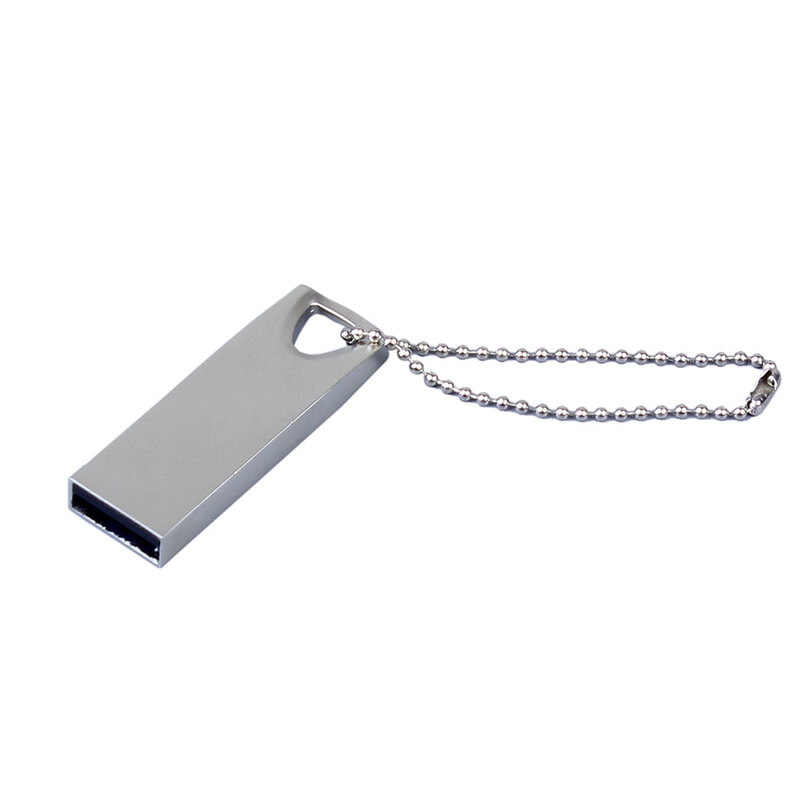 USB 2.0-флешка на 128 Гб с мини чипом, компактный дизайн, стильное отверстие для цепочки с логотипом