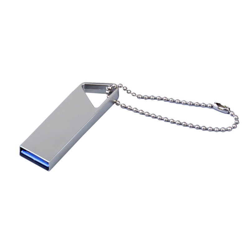 USB 2.0-флешка на 128 Гб с мини чипом, компактный дизайн, отверстие треугольной формы для цепочки с логотипом