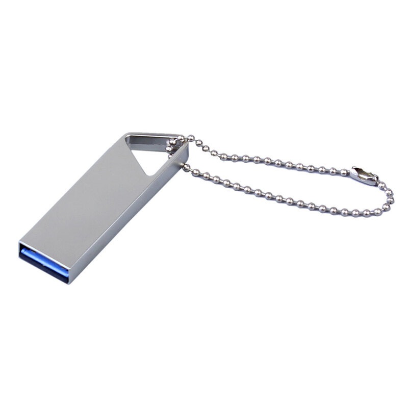 USB 2.0-флешка на 32 Гб с мини чипом, компактный дизайн, отверстие треугольной формы для цепочки с логотипом