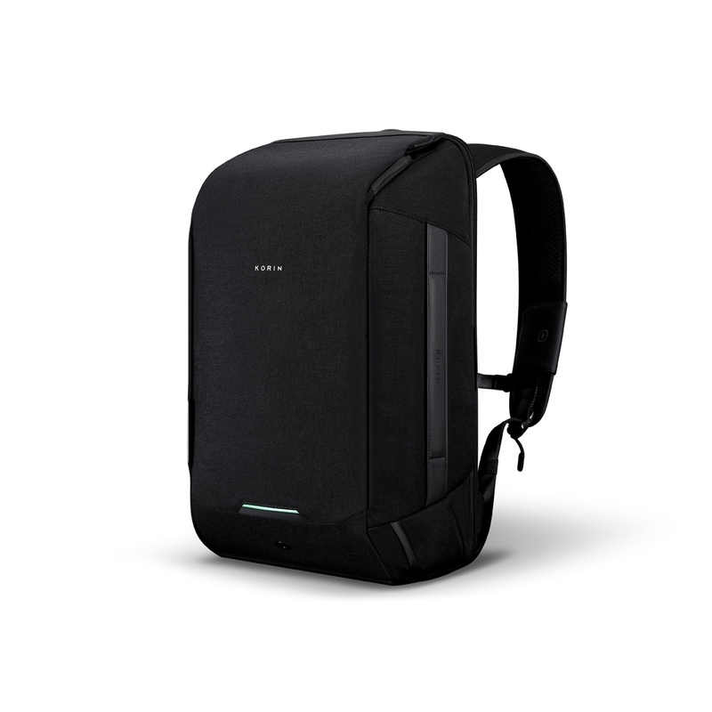 Антикражный рюкзак-трансформер Clickpack Travlo для ноутбука 16", черный с логотипом
