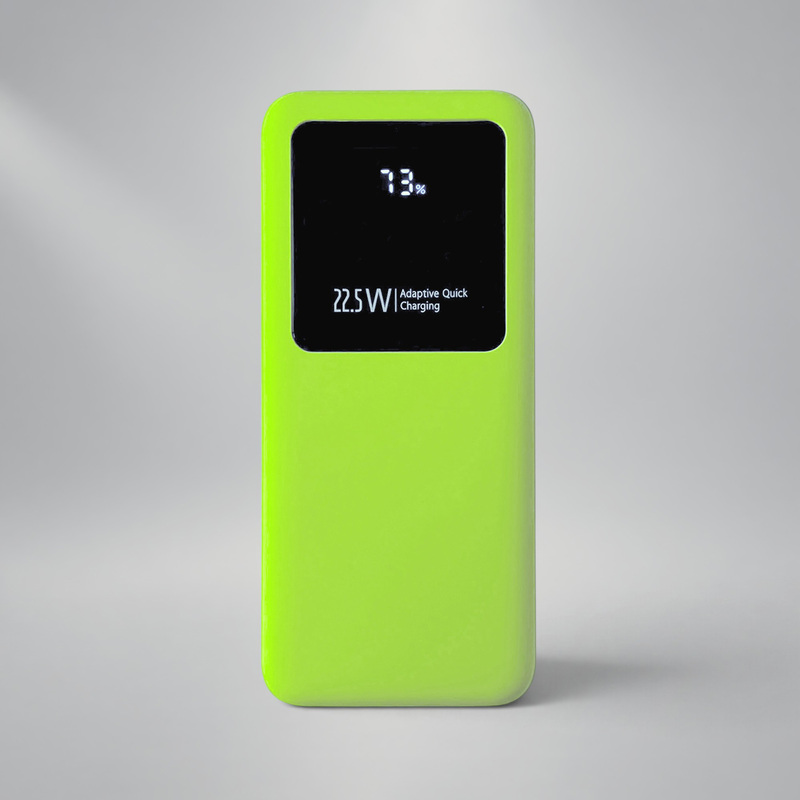 Внешний аккумулятор Kris soft touch, 10000mAh (Светло-зелёный) с логотипом