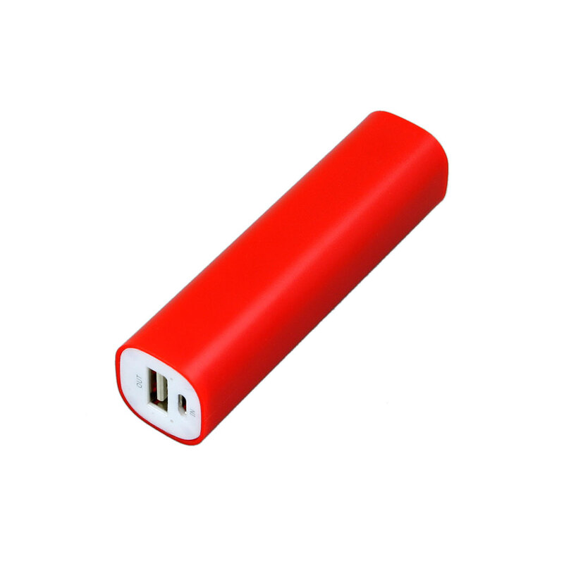 PB030 Универсальное зарядное устройство power bank  прямоугольной формы. 2200MAH. Красный с логотипом
