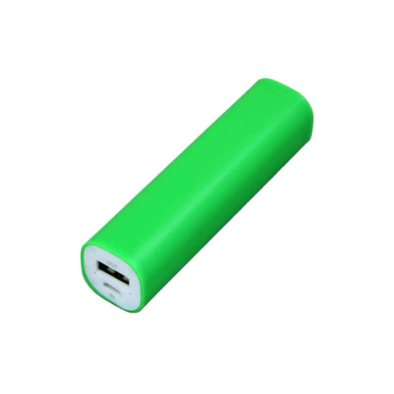 PB030 Универсальное зарядное устройство power bank  прямоугольной формы. 2200MAH. Зеленый с логотипом