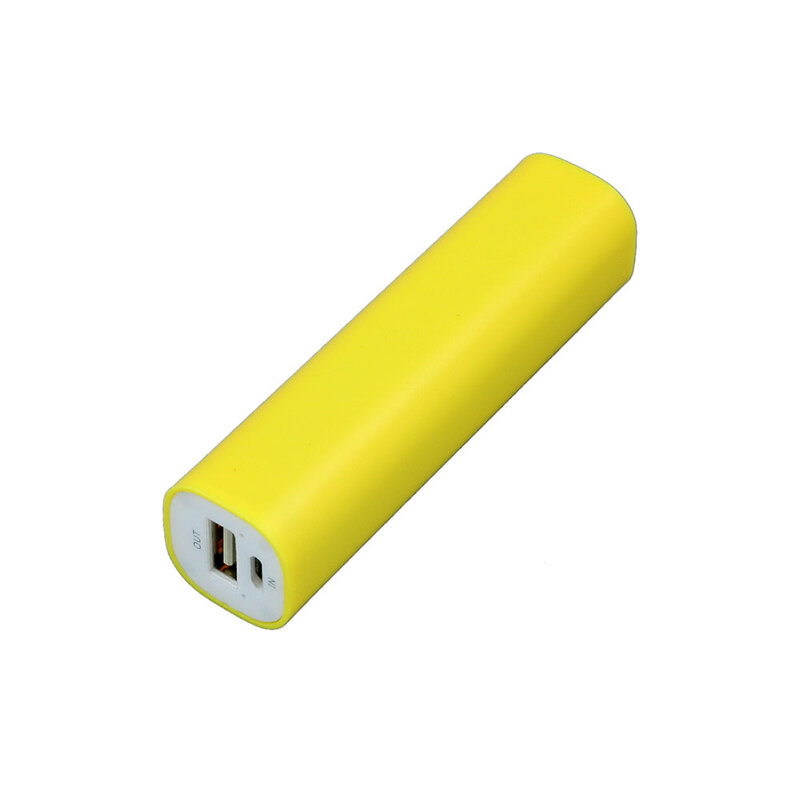 PB030 Универсальное зарядное устройство power bank  прямоугольной формы. 2200MAH. Желтый с логотипом