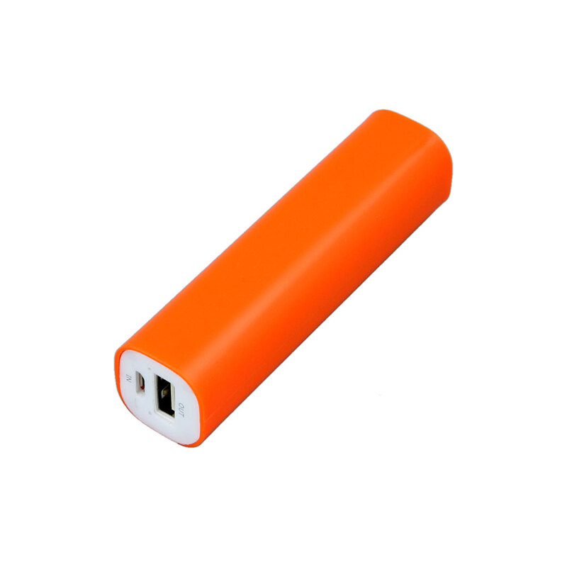 PB030 Универсальное зарядное устройство power bank  прямоугольной формы. 2200MAH. Оранжевый с логотипом