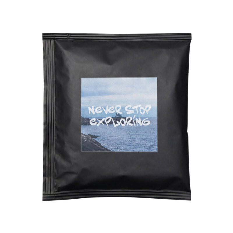 Кофе в дрип пакете "Бразилия 50% / Эфиопия 50%), черный (цифровая печать) с логотипом