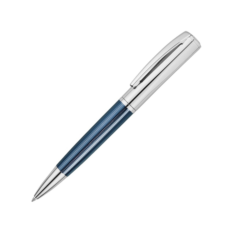 Ручка шариковая Cerruti 1881 модель «Conquest Blue» в футляре с логотипом