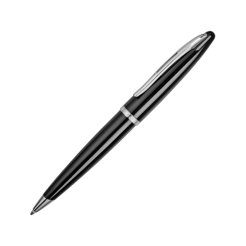Шариковая ручка Waterman Carene, цвет: Black ST, стержень: Mblu с логотипом