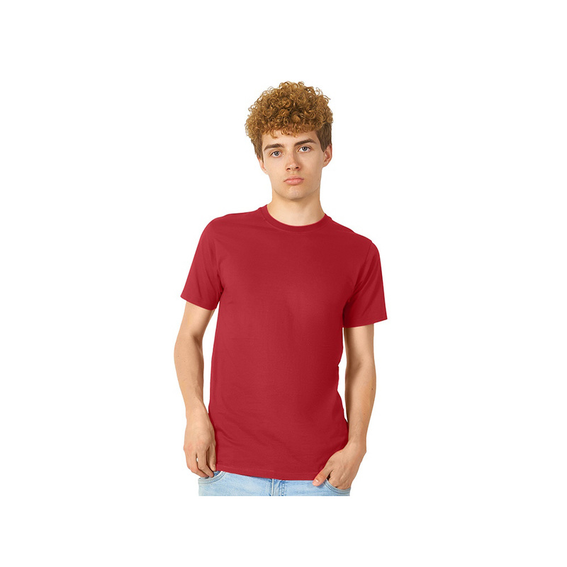 Футболка "Super club" мужская, брусничный с логотипом