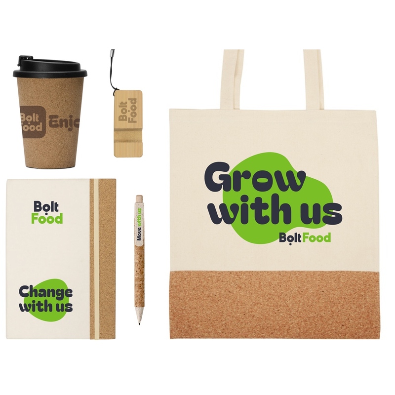 Welcome pack «Hello eco», натуральный с логотипом