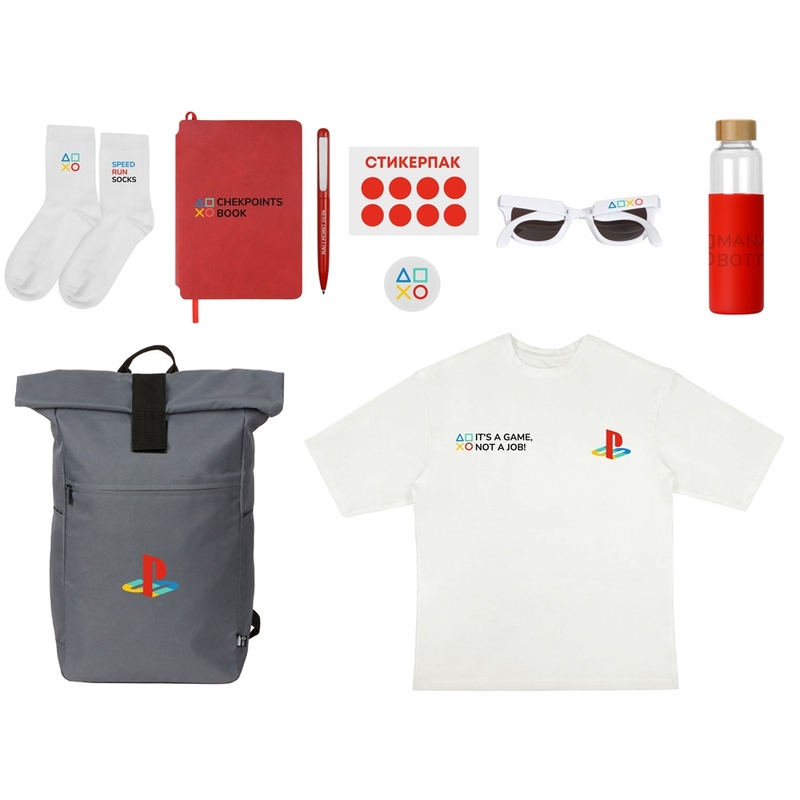 Welcome pack «Welcome Aboard!», красный с логотипом