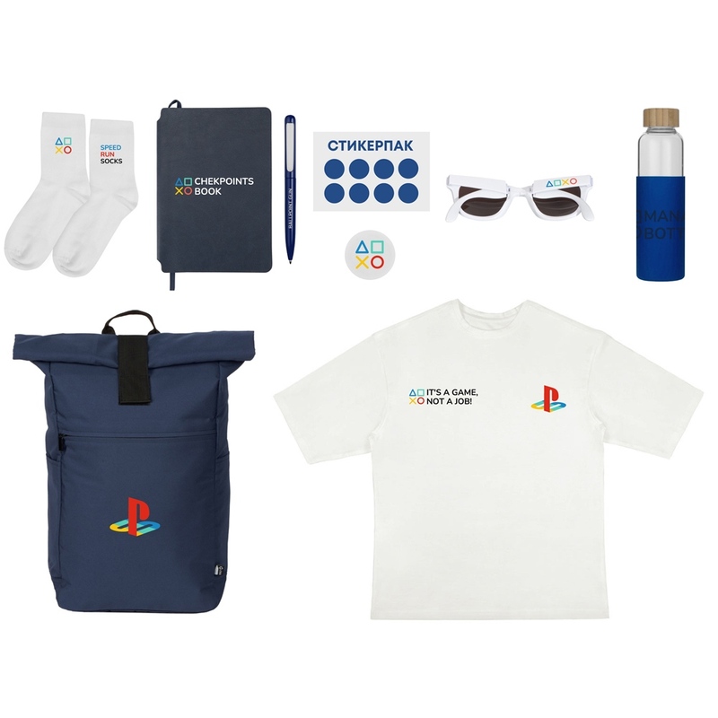 Welcome pack «Welcome Aboard!», синий с логотипом