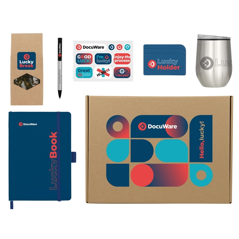 Welcome pack «Warm welcome», синий с логотипом