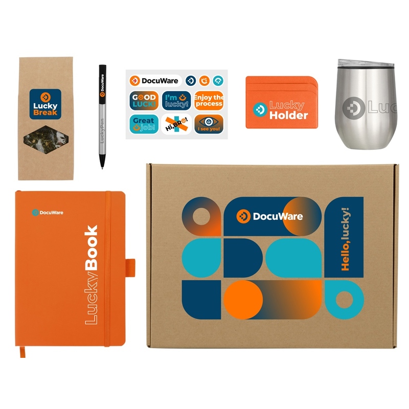 Welcome pack «Warm welcome», оранжевый с логотипом