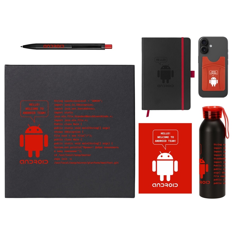 Welcome pack "Business suite", красный с логотипом