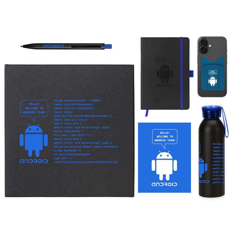 Welcome pack "Business suite", синий с логотипом