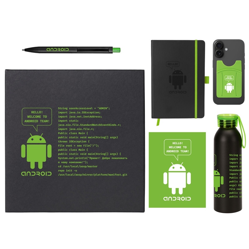 Welcome pack "Business suite", зеленое яблоко с логотипом
