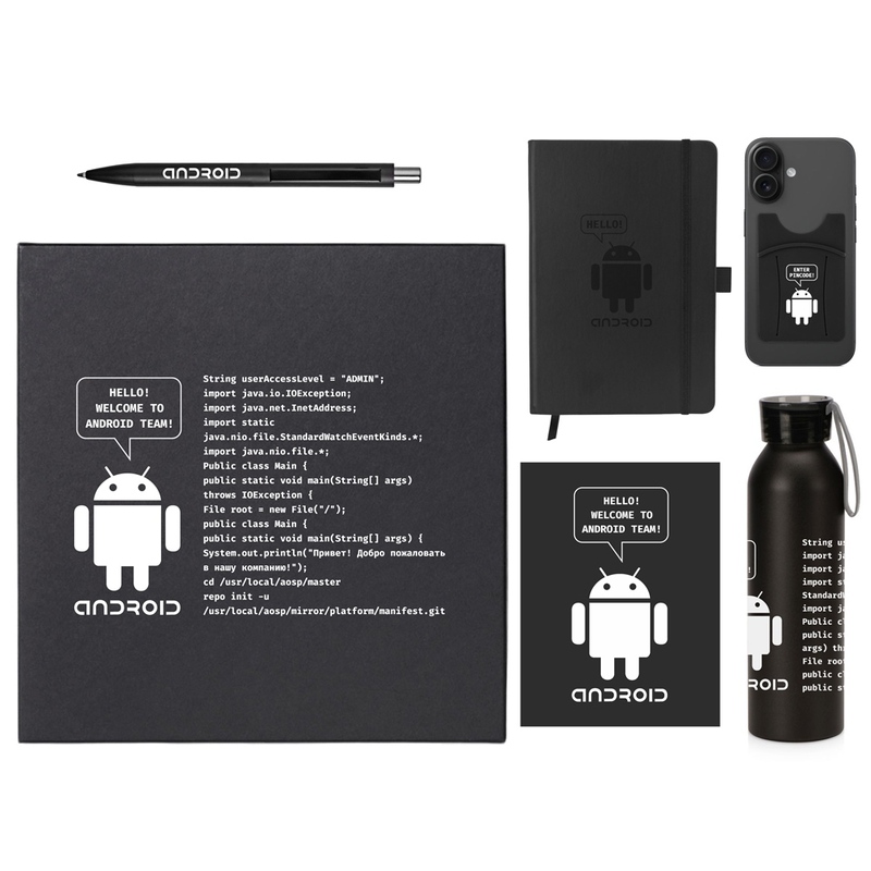 Welcome pack "Business suite", черный с логотипом