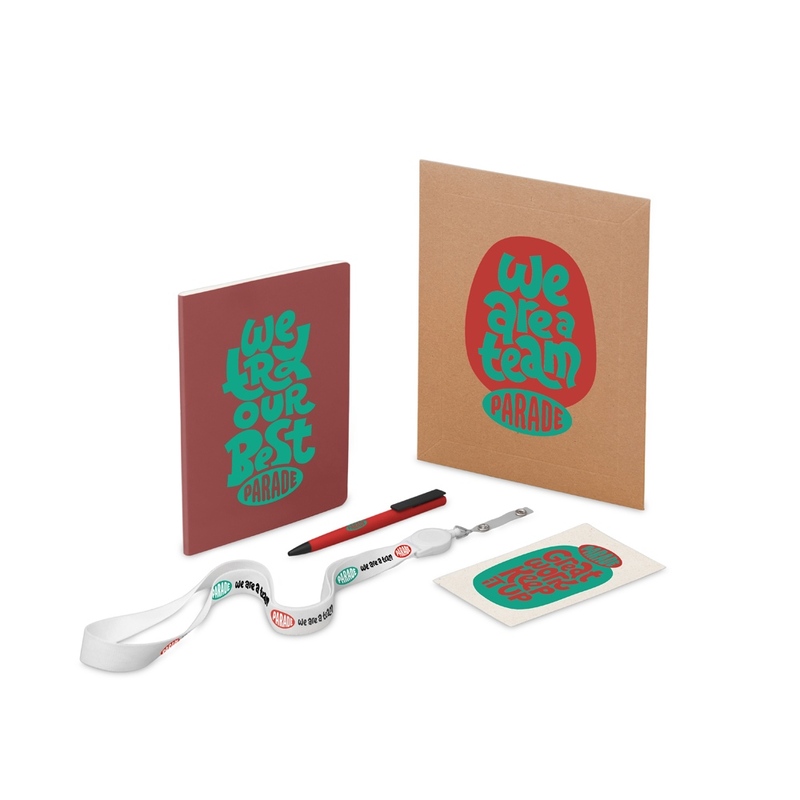 Welcome pack "Smart start", красный с логотипом