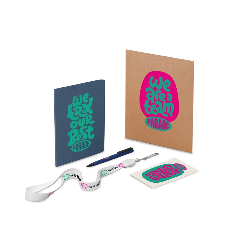 Welcome pack "Smart start", синий с логотипом