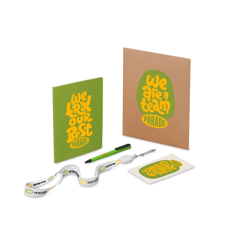 Welcome pack "Smart start", зеленое яблоко с логотипом