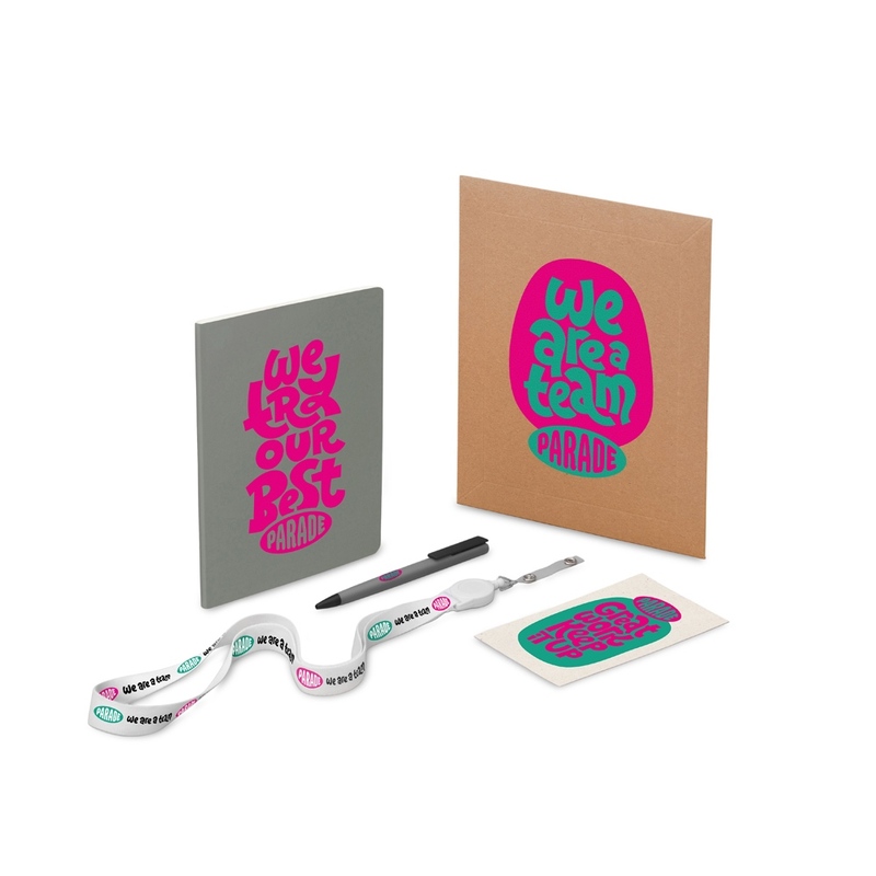 Welcome pack "Smart start", серый с логотипом