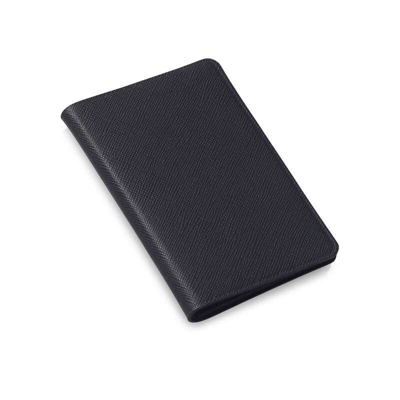 Футляр-книжка на 4-е карты с RFID "Favor", черный с логотипом