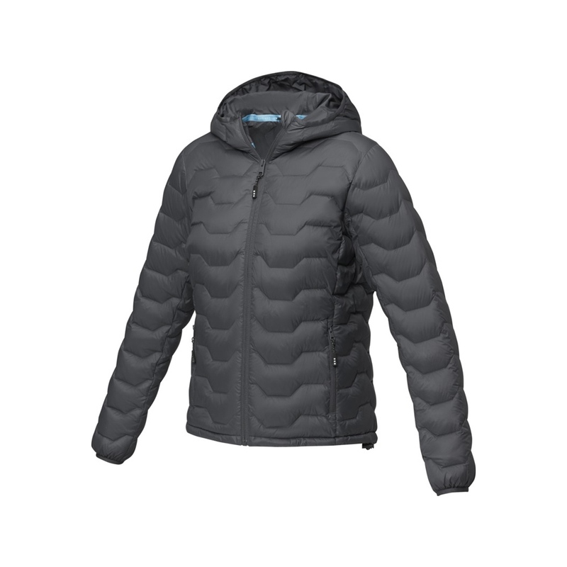 Женская утепленная куртка Petalite из материалов, переработанных по стандарту GRS - Storm grey с логотипом