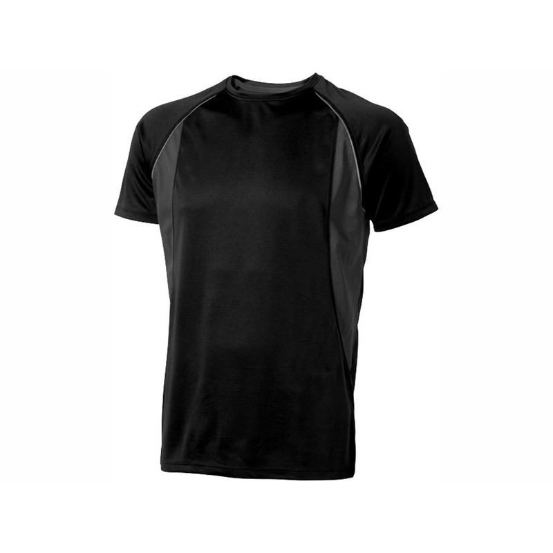 Футболка "Quebec Cool Fit" мужская, черный с логотипом