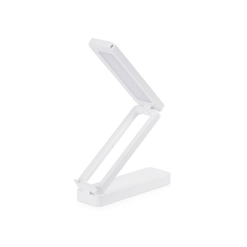 Складывающаяся настольная LED лампа "Stack N", 3 Вт, белый с логотипом