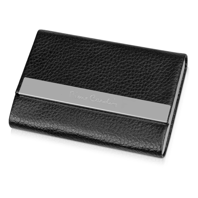 Визитница. Pierre Cardin, черный с логотипом