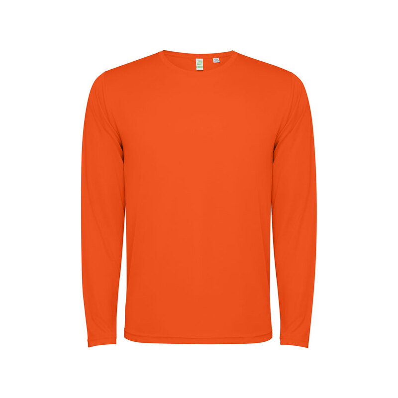 Лонгслив «Estoril» детский, огненно-оранжевый с логотипом