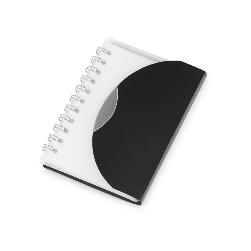 Блокнот А7 "Note", черный с логотипом
