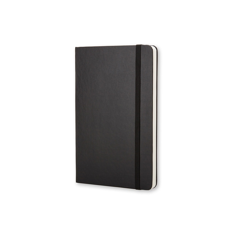 Записная книжка Moleskine Classic (нелинованный) в твердой обложке, Large (13х21см), черный с логотипом