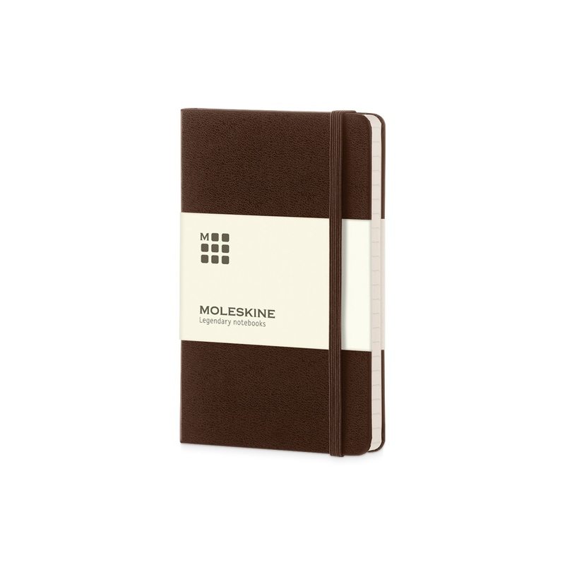 Записная книжка Moleskine Classic (в линейку) в твердой обложке, Large (13х21см), амарант с логотипом