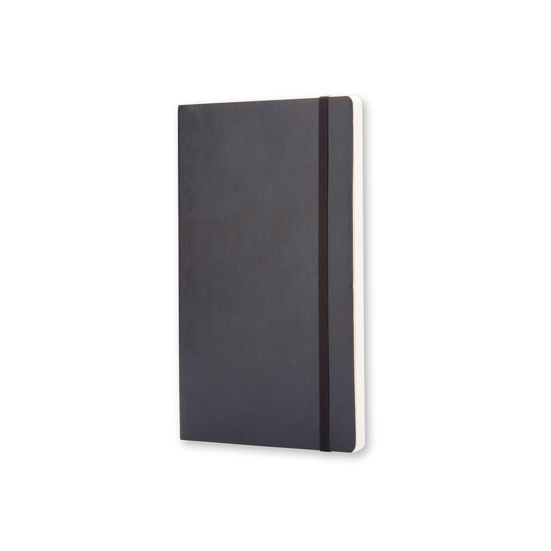 Записная книжка Moleskine Classic Soft (нелинованный), Large (13х21см), черный с логотипом