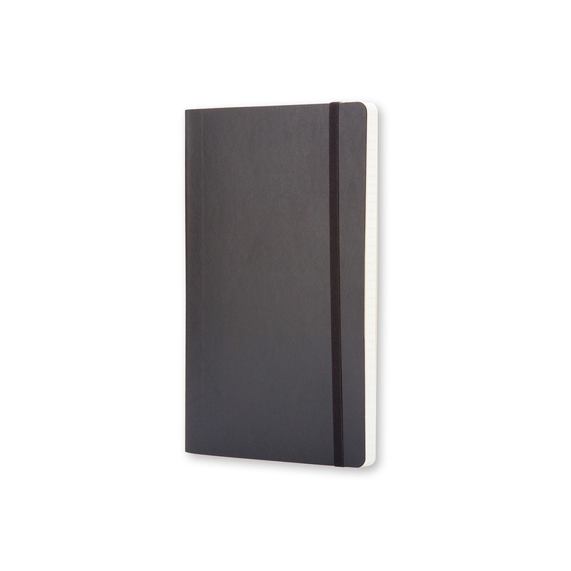 Записная книжка Moleskine Classic Soft (в клетку), Large (13х21см), черный с логотипом