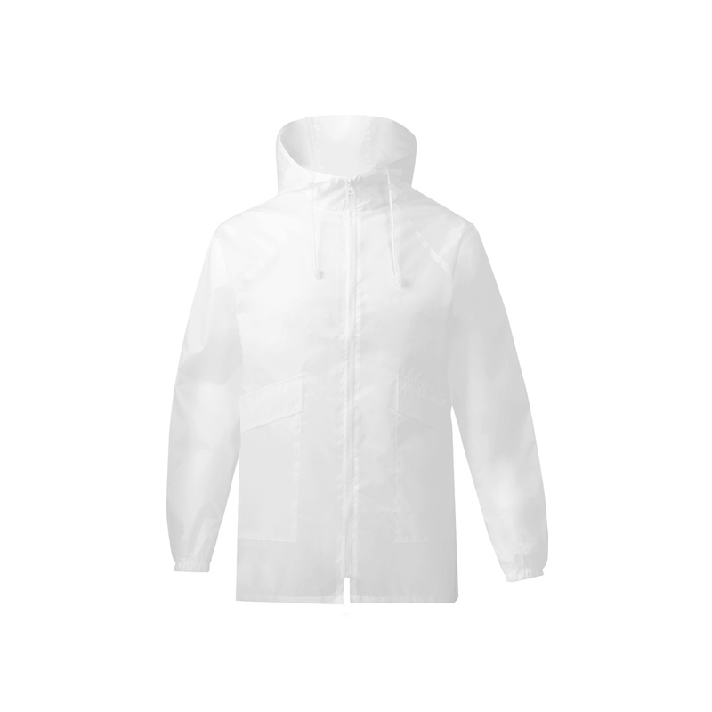 Дождевик «Parka» унисекс, белый с логотипом