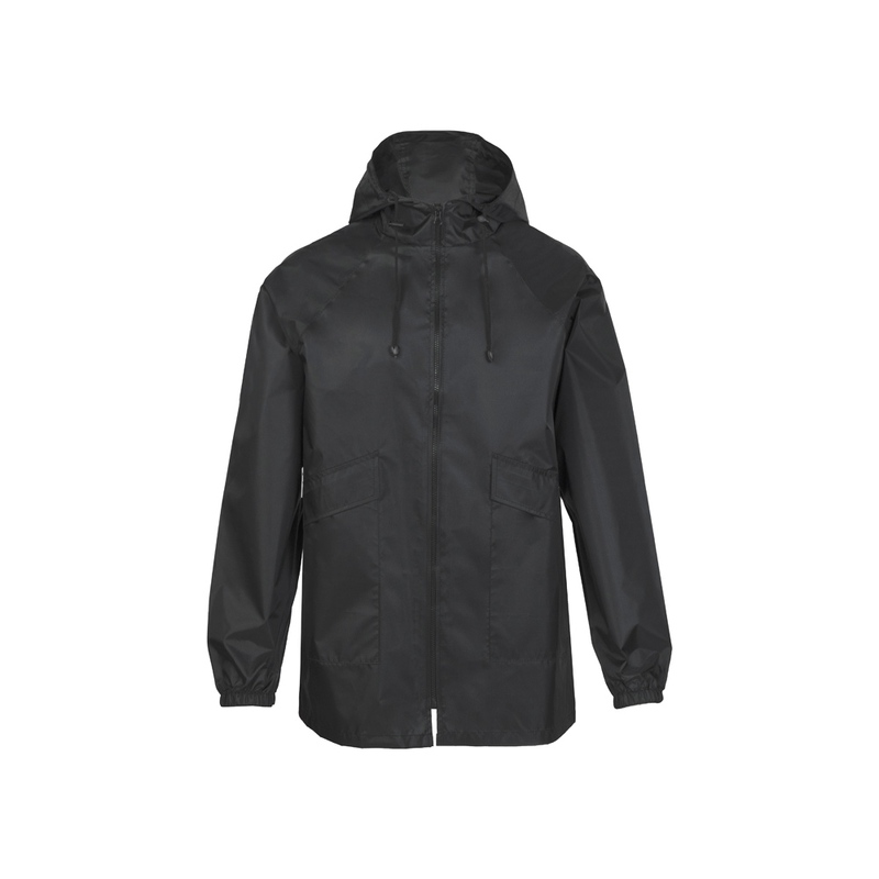 Дождевик «Parka» унисекс, черный с логотипом
