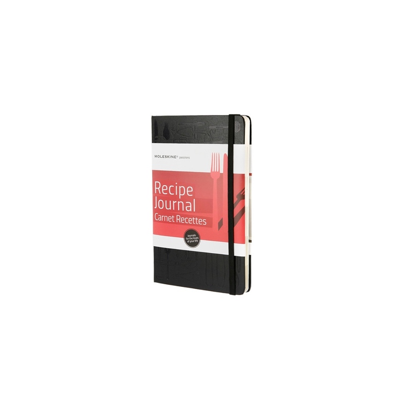 Записная книжка Passion Recipe (Рецепты), Large (13x21 см), черный с логотипом