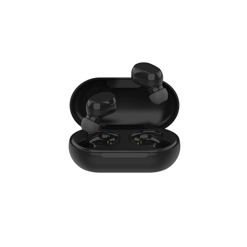 Беспроводные наушники HIPER TWS OKI Black (HTW-LX1) Bluetooth 5.0 гарнитура, Черный (Р) с логотипом