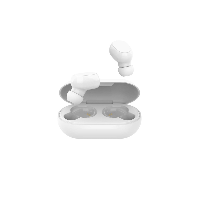 Беспроводные наушники HIPER TWS OKI White (HTW-LX2) Bluetooth 5.0 гарнитура, Белый (Р) с логотипом