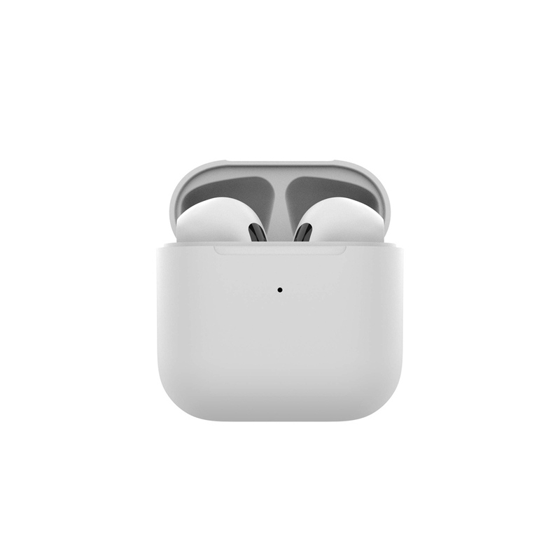 Беспроводные наушники HIPER TWS Lazo X12 White (HTW-LX12) Bluetooth 5.3 гарнитура, Белый (Р) с логотипом